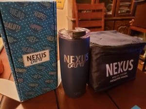 Nexus Cares = cool Nexus swag