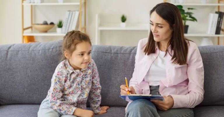 bcba conducting a child's profound autism assessment